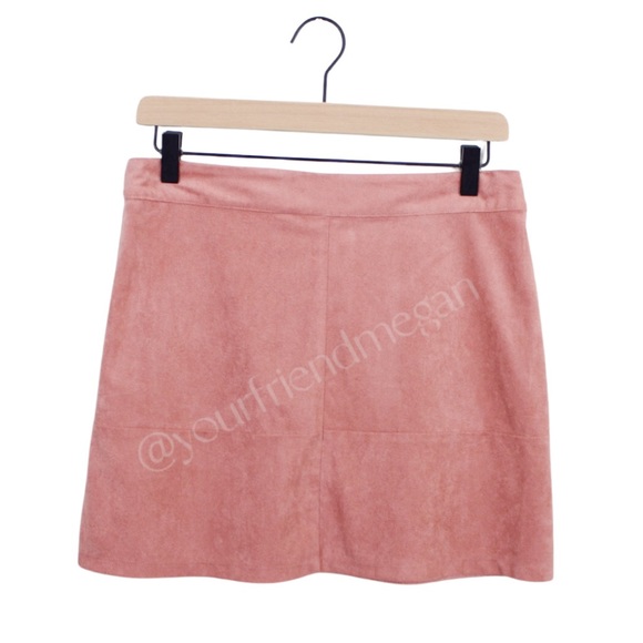 Lulus Shenandoah Mauve Suede Mini Skirt - Picture 4 of 8